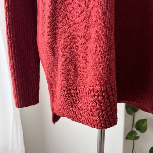 Wonderly Gourmet Red Soft Cozy Cowl Neck Pullover Sweater - Size Large - Picture 4 of 9